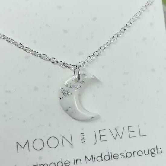 Love you to the moon and back necklace, beautiful gift for her, celestial jewellery gift, moon jewellery, gift for for girlfriend,