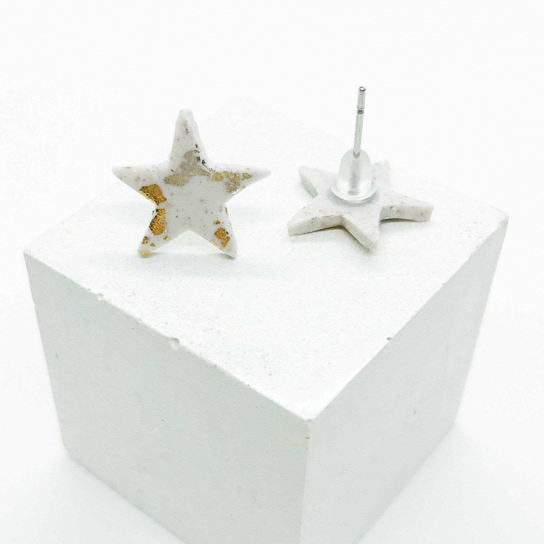 Polymer clay star earring studs | teacher gift | TA gift | teaching assistant gift | thank you teacher | end of year gift | childminder gift